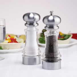 Chef Specialties 7 Inch Lehigh Pepper Mill and Salt Shaker Set