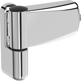 Fixrello Chrome Flag Hinge for uPVC Door - Fits Left and Right Handed Door - 4 Variable Bushes and Optional Packer Incl. - 100mm Heavy Duty Door Hinge x 1