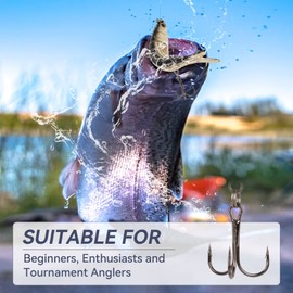 3PCS Fishing Lures Bass, Multi-Jointed Bass Lures and 2 Crank Baits for Bass Fishing, Slow Sinking Bass Fishing Lures, Fishing Gifts for Men, Top Water Freshwater and Saltwater Fishing Lures