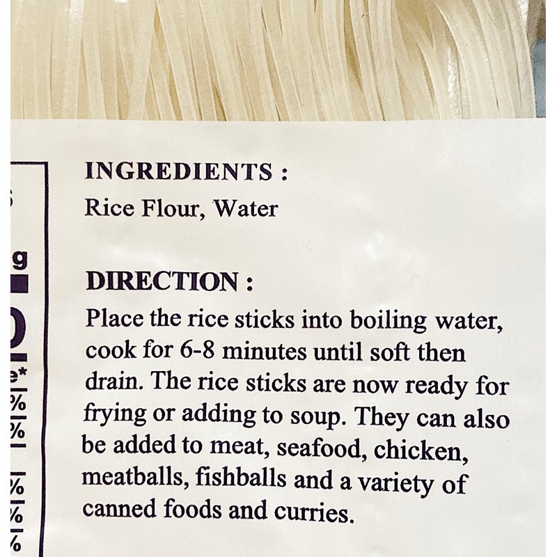 Oriental Style Noodle Banh Pho, Size S, 16 oz, Pack