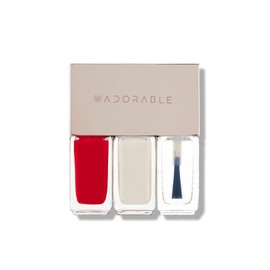 Adorable Pregnancy nail polish glitter that removes without acetone, 1 piece, 15ml, No.14 Cherry Delight / 어도러블 아세톤 없이 지우는 임산부 매니큐어 글리터, 1개, 15ml, No. 14 체리딜라잇