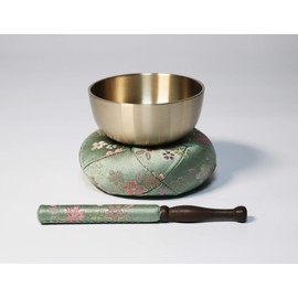 Kyoto Buddhist Altar Isemura Orin Set, Cherry Blossom Pattern, Made in Japan, Resonates beautifully with sound (each size and color is available), Rin Set, Futon, Ring-stick Rin Set, Buddhist Altar,