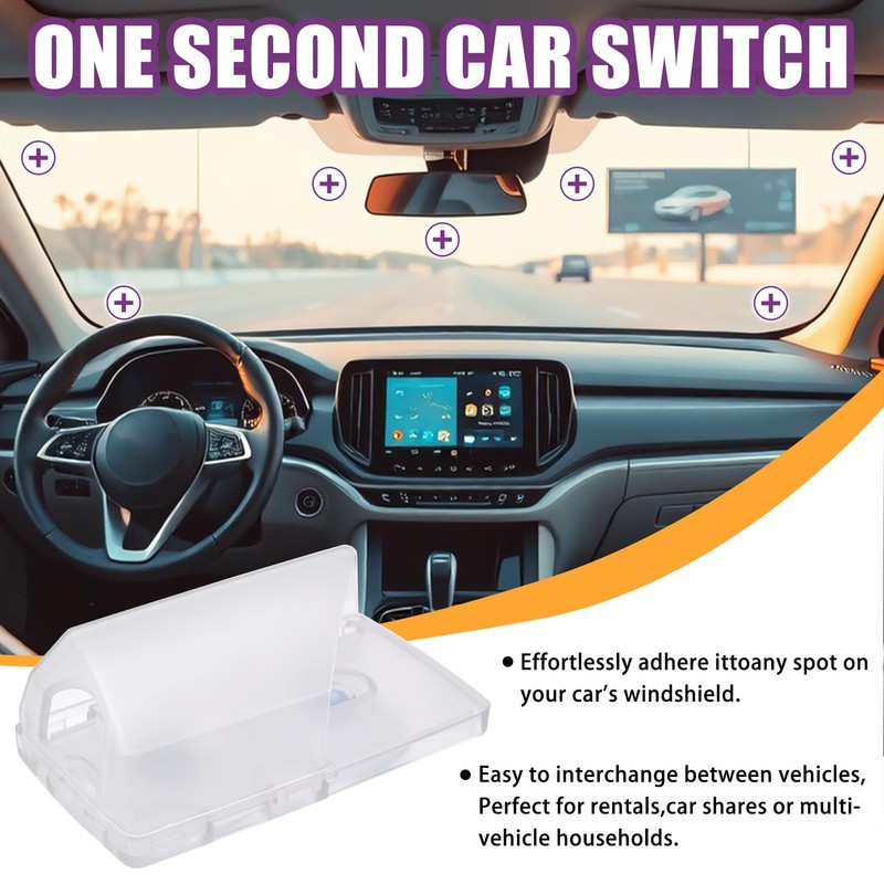 Windshield EZ Pass Holder - Super Strong Suction Cup Mount