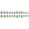 24 Pcs St. Patrick's Day Green French Tip Press on