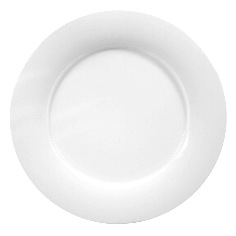 Seltmann Weiden Commercial Dinnerware, Savoy Porcelain Flat Plate with Rim,