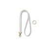 AOKSUNOVA Long White Key Fob for Hanging, Long Braided Key
