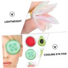 TOVINANNA 6pcs Cooling Eye Patch Fruit Eye Mask Sleep Pad