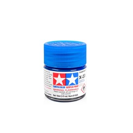 Tamiya Acrylic Mini X-23 Clear Blue 10ml Paint Bottle