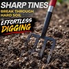 BIHOMIFI Digging Spading Fork Forged Steel with D Grip Handle