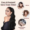 XFSRG Extensions Echthaar Ponytail 65 cm Langes in Wavy Pferdeschwanz