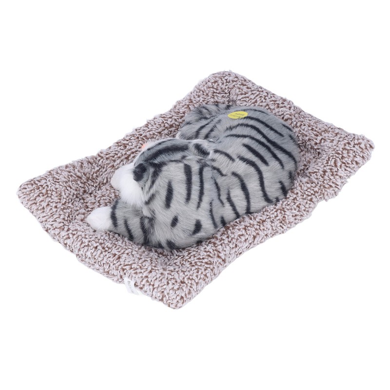 Cat Ornament Simulation Design Vivid Cute Plush Lying Cat with