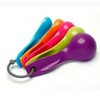 Smart Baking Set 5pcs Multi Colours Plastic Measuring Spoon Set,