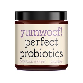 Perfect Probiotics Non-GMO, Human-Grade Dog Food Topper with Prebiotic Inulin & Pumpkin | Allergies, Digestion, Immunity, Diarrhea, Constipation | 9 Science-Backed Strains