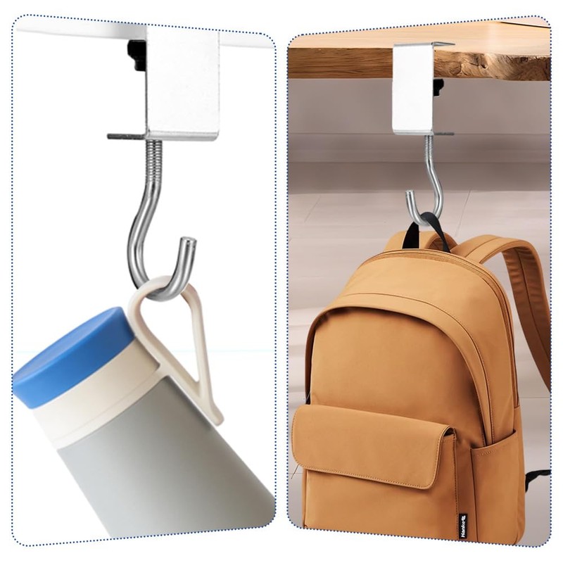 WYAN 4Pcs Handbag Holder Table Hook, Folding Handbag Hanger, Purse