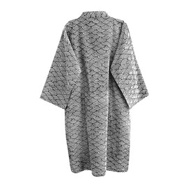 Lontg Kimono Sleepwear, Women’s Nightdress, Summer and Autumn Night Dress, Cotton, Breathable Sleepwear Dressing Gown, Bathrobe Seasons Comfortable Sleep Shirt, Soft, Cosy Bath Sleeping - Kimono black and white