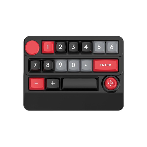 Adventurers W909 Wireless RGB Mechanical Numeric Keypad, Hot-Swappable, Macro-Programmable Numpad,