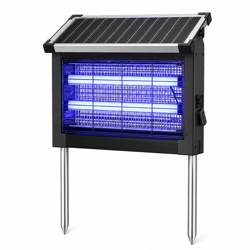Solar Bug Zapper for Outdoor Use – 4500V Waterproof Mosquito