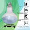 MCLANZOO Reptile Heat Lamp 75W 2 Pack,UVA Basking Light Heat