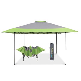 HERA'S PALACE Pop Up Canopy 13x13 Outdoor Tent for Patio with Bag Easy Up Shade Canopies Heavy Duty Event Tents for Backyard, Bench, Garden, Green
