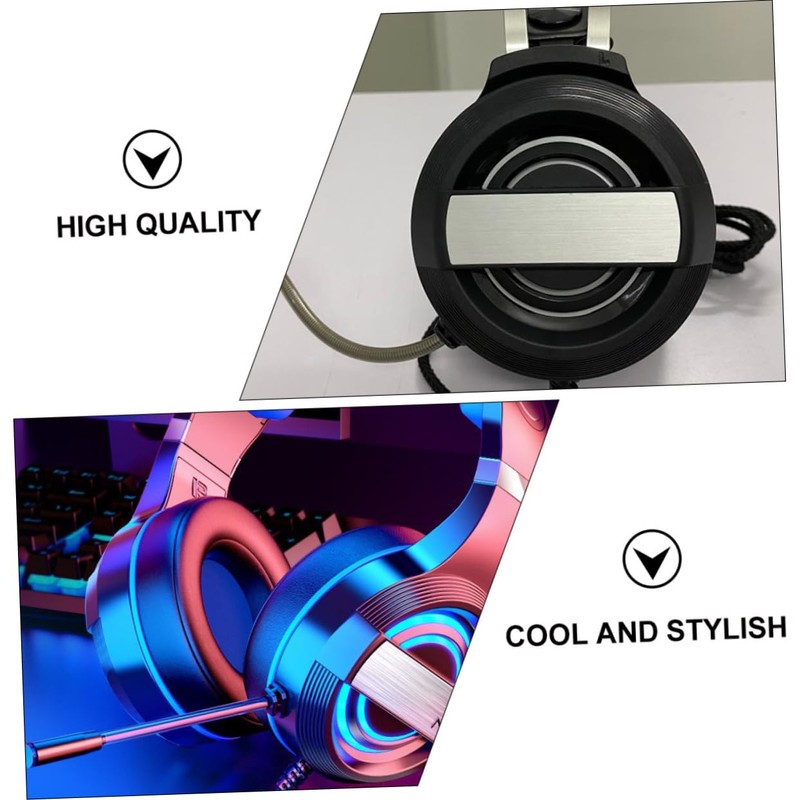STOBOK High Sensitivity Gaming Headphones Headset Microphone Stereo Headset for