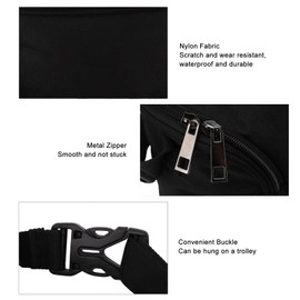 Nylon Thermal Bag for Baby Bottles, Portable, Waterproof, for Outdoor Use (Black)