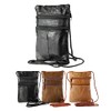 Genuine Soft Leather Neck Passport Holder/Pouch and Purse (Brown)