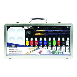 Royal & Langnickel Art Set Metal Case, Acrylic, Assorted