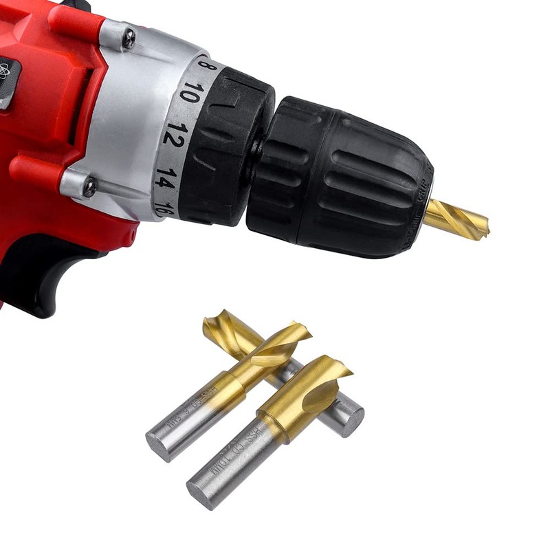 Yakamoz 3PCS Titanium Spot Weld Cutter Kit Set HSS CO