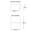 100 x folding cards DIN A7 in bright white (white)