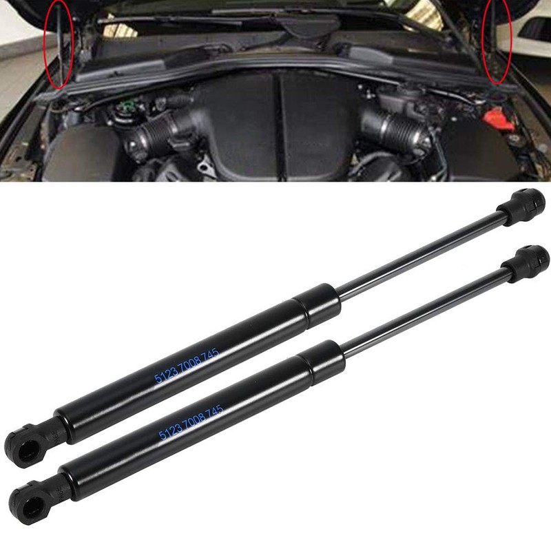 Akozon Bonnet Lifting Support 1 Pair Bonnet Lifting Struts Bonnet
