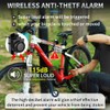 ADONOW Wireless Remote Bike Alarm 2 Pack
