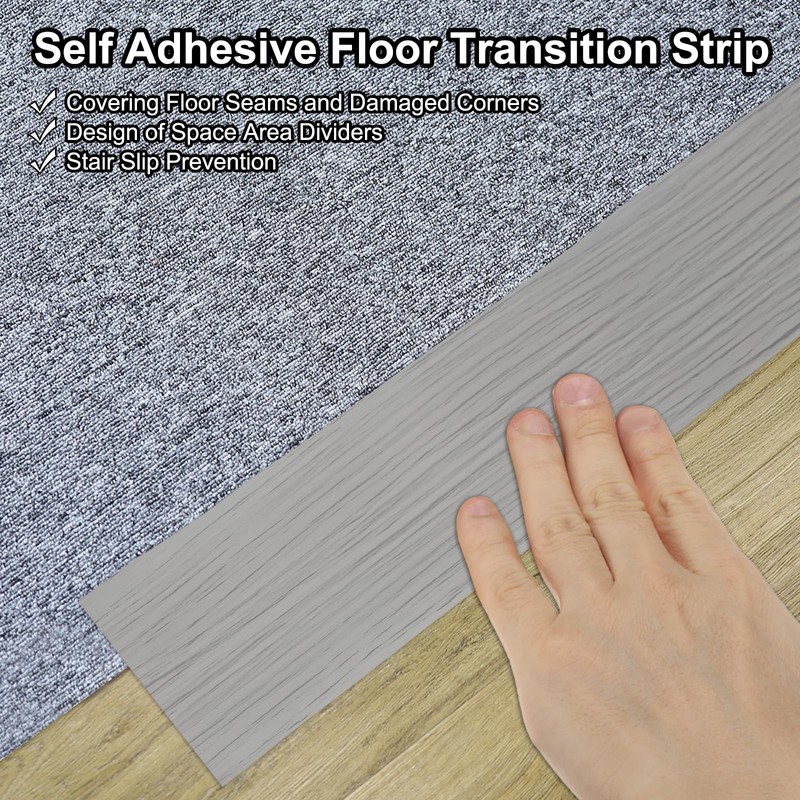 PATIKIL Self Adhesive Floor Transition Strip 10 ft x 3"