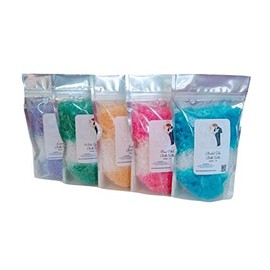 Wedding Scented Bath Salts - (5) 1lb Bags ~ Wedding Gift Set ~ Five Scents | Tri-Colored | Favors | Bridal Shower