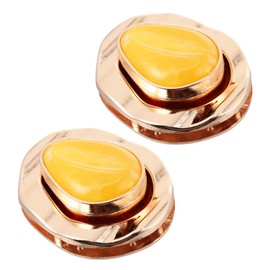 DOITOOL 2Pcs Elegant Decorative Bag Locks DIY Handbag Making Buckle Clasp Accessories for Purses and Handbags Stylish Metal Design for Creative Bag