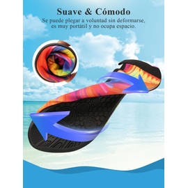 Zapatos de Agua de Mujer y Hombre, Zapatillas Acuatico para Niños, Secado Rápido Calzado para Agua, Ligeros, para Deportivos, Paseo Playa, Natación, Surf, Natación Buceo, Yoga