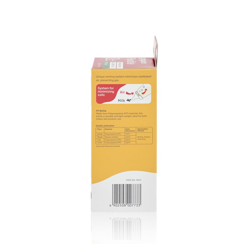 Pigeon Flexible Slim Neck Baby Bottle for 0+ Months Babies,