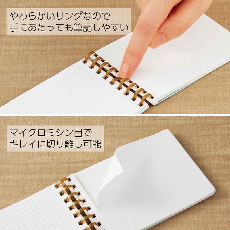 Kokuyo Sooofa A7 Soft Ring Memo, Transformation, 0.2 inch (4