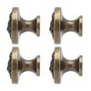 4Set Lion Head Zinc Alloy Cabinet Door Handle Modern Antique