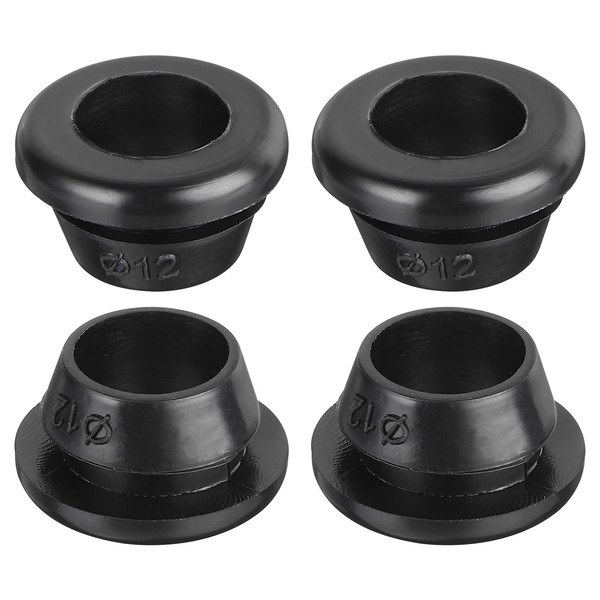 sourcing map 10Pcs Rubber Grommets 12mm Mount Dia, for 10mm