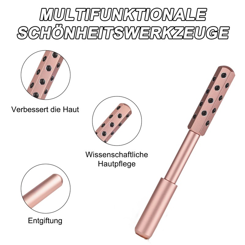 Gesichtsroller - Face, Lymphdrainage, Face Massager, Jade, Massagegerät, Face Roller,