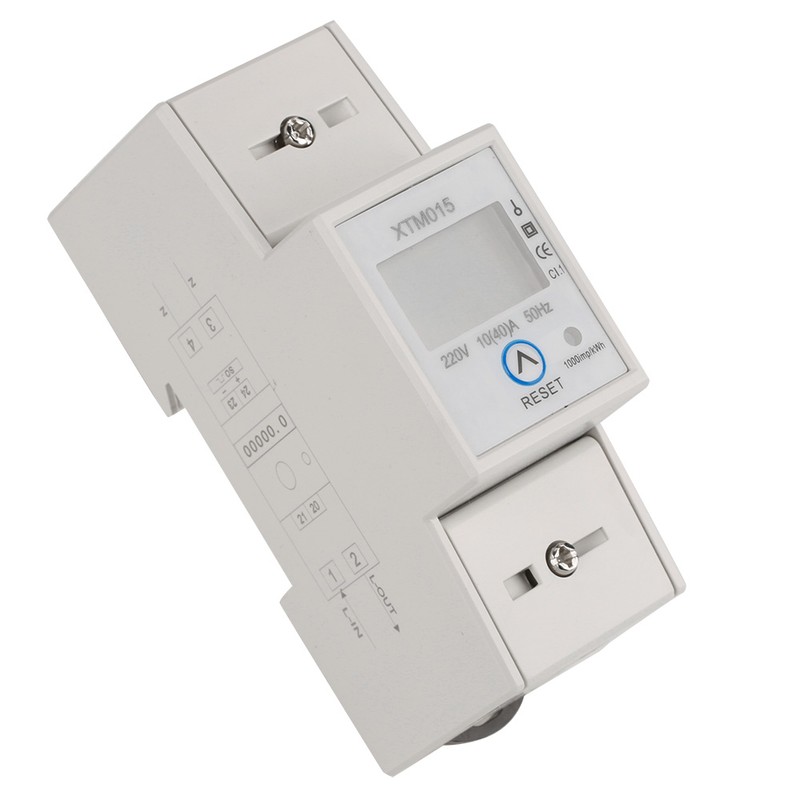 10(40)A Digital 1 phase 2 Wire 2P Din Rail Electric