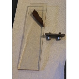 Homemade Glass Platen 2" x 10 3/4" & Safety Shelf for all 2" wide Belt Sanders (Combo)