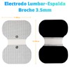 SensaMed - Set 9 Electrodos Parches 5x5 Lumbar Broche 3.5mm