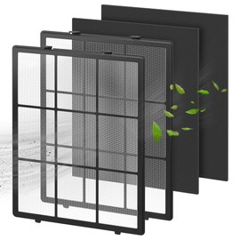 Elnuliros 115115 Replacement Filter for Winix PlasmaWave C535, 5300-2, 6300-2, 6300, 5300, P300, 9000, 5000, 5000B Air Purifi-er, 2 Washable Pre-Filters and 2 Activated Carbon Filters