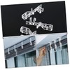 STOBAZA 12pcs Venetian Curtain Clip Artificial Floral Drapery Clip Vertical