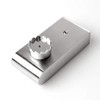 Zack Magnetic Soap Holder, Silver Metallic, 1.58" x 1.38" x