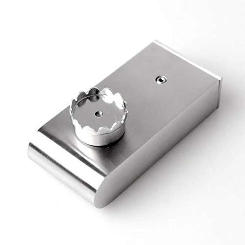 Zack Magnetic Soap Holder, Silver Metallic, 1.58" x 1.38" x