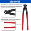 Tnisesm Ear Clamp Pliers 9 inch, Hose Clamp Crimping Tool,