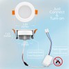 2.5 inch Dimmable LED Recessed Lighting, 110V 5W, 6000K Daylight/Pure