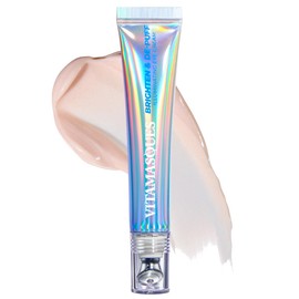 Vitamasques Brighten & De-puff Illuminating Eye Cream, Dark Circle Under Eyes Treatment, Under Eye Corrector, Get Rid of Bags Under Eyes Instantly, Dermatologist Tested - Made in Korea